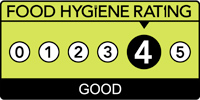 Food hygiene rating of 4