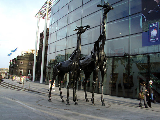 Giraffes Sculpture in Edinburgh Giraffes Sculpture in Edinburgh