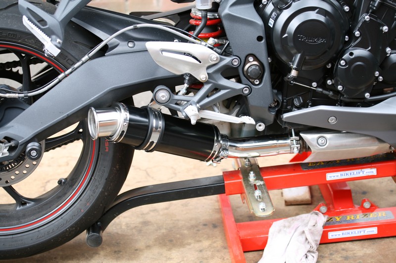 Black Stubby Moto GP Exhaust Black Stubby Moto GP Exhaust