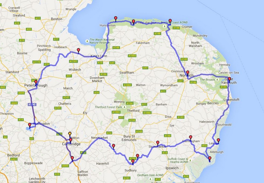 Iceni Rally Route