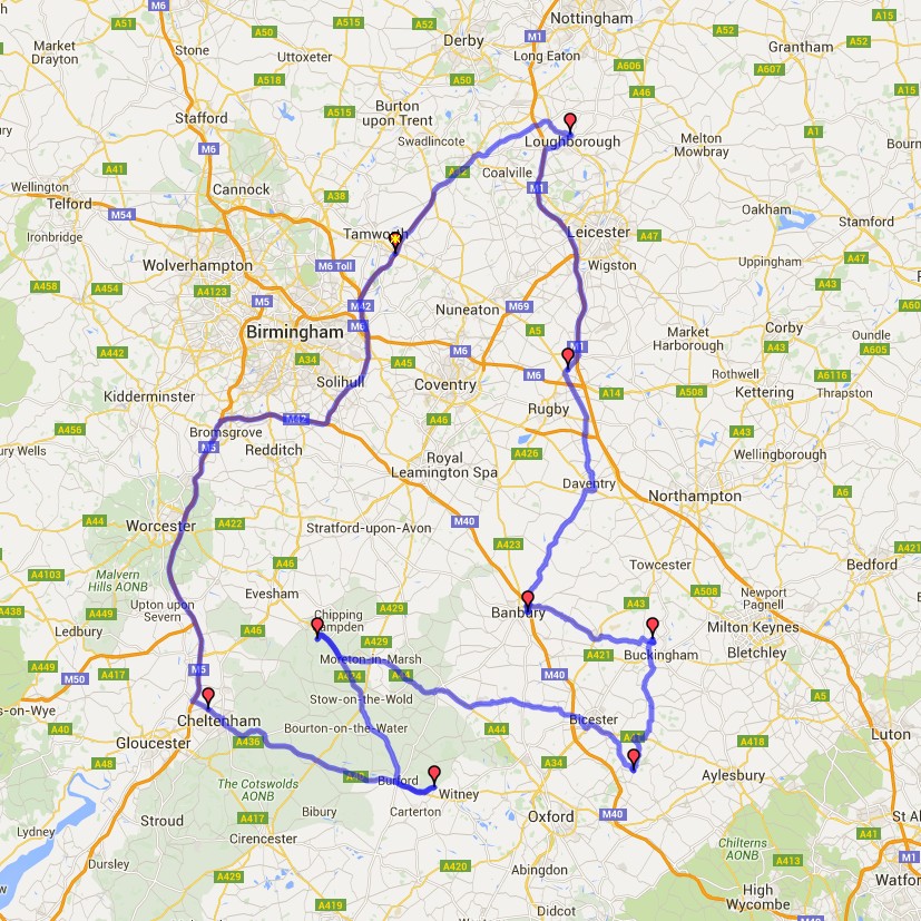 Ride the County 2016 Route