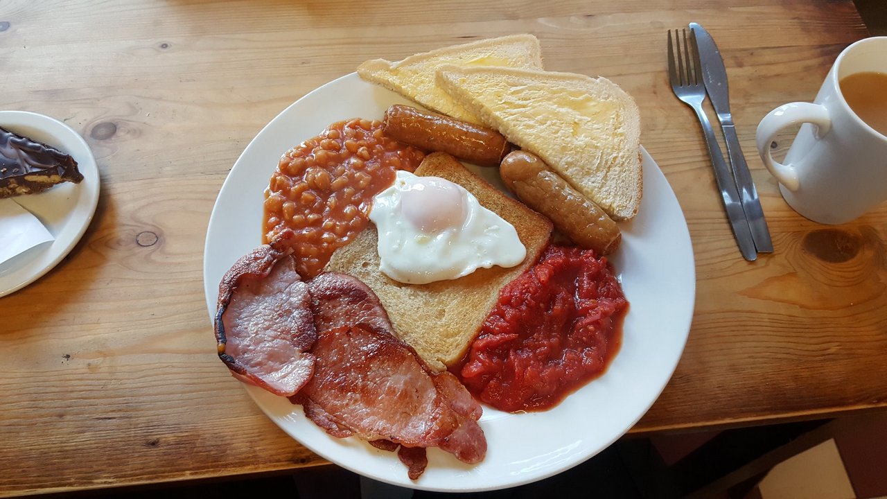 Grindleford Station Cafe Full English Breakfast Grindleford Station Cafe Full English Breakfast