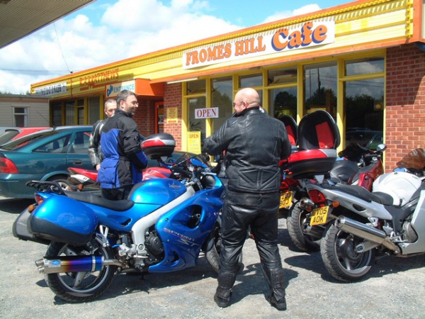Zoom in Outside Fromes Hill Cafe