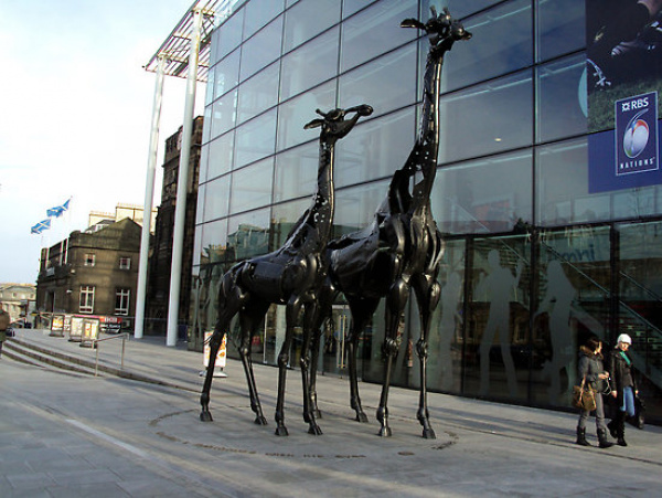 Giraffes Sculpture in Edinburgh