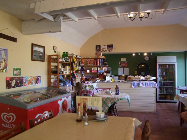 Zoom in Inside Bringsty Cafe