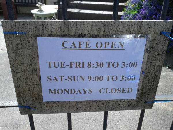 Zoom in Bringsty Cafe