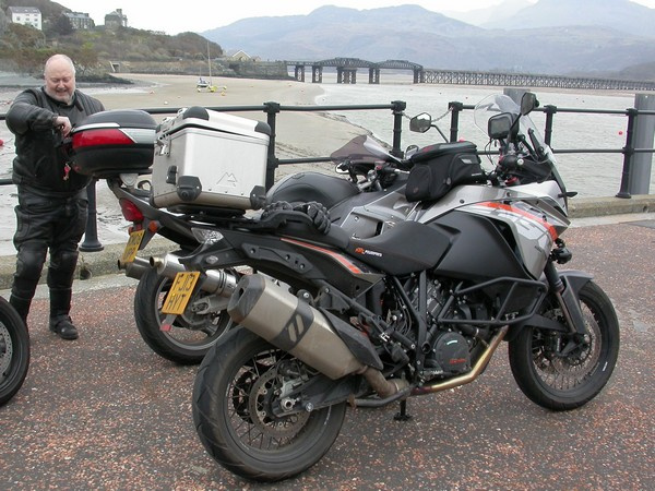 Zoom in Steve's KTM 1190 Adventure in Barmouth