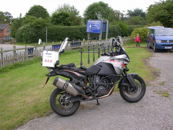 Zoom in KTM 1190 Adventure near Belvoir Castle