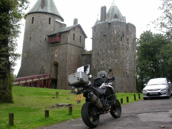 KTM 1190 Adventure at Castle Coch