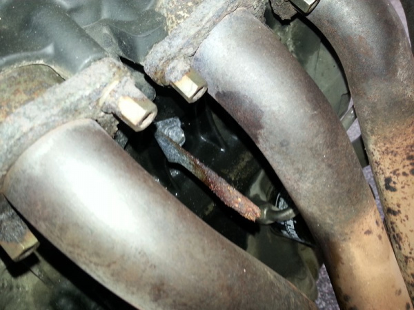 Corroded radiator stay