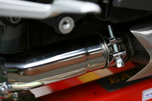 Black Stubby Moto GP Exhaust Link Pipe