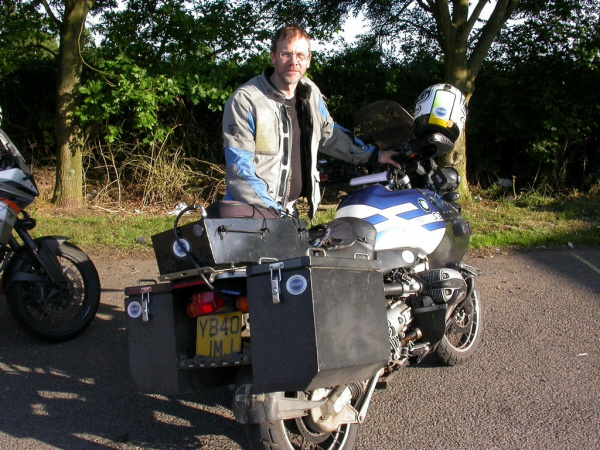 Grim and his BMW GS