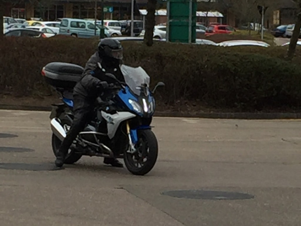 Zoom in Bob and his BMW