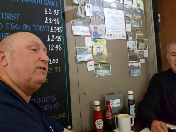 Zoom in Inside Reg's Cafe, Banbury
