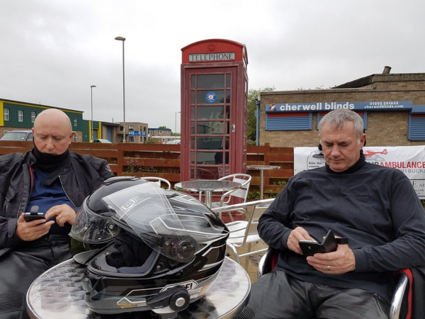 Outside Reg's Cafe, Banbury