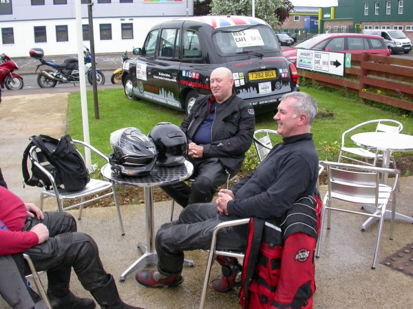 Outside Reg's Cafe, Banbury