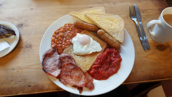 Zoom in Grindleford Station Cafe Full English Breakfast