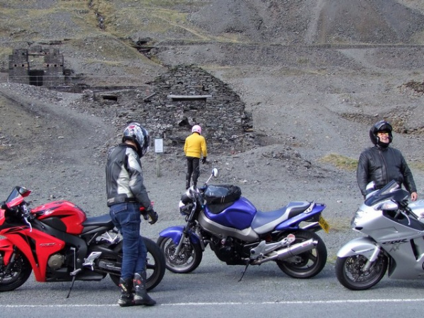 Zoom in Windsor and his Honda X11 in Elan Valley