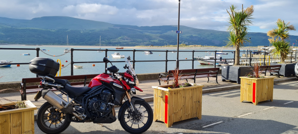 Zoom in Triumph Tiger Explorer 1200 in Barmouth