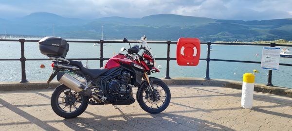 Zoom in Triumph Tiger Explorer 1200 in Barmouth