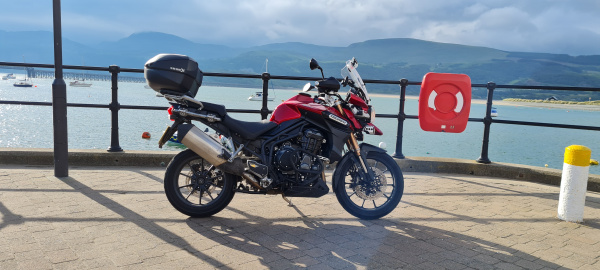Zoom in Triumph Tiger Explorer 1200 in Barmouth