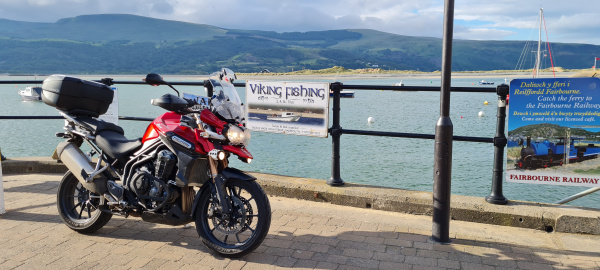 Zoom in Triumph Tiger Explorer 1200 in Barmouth
