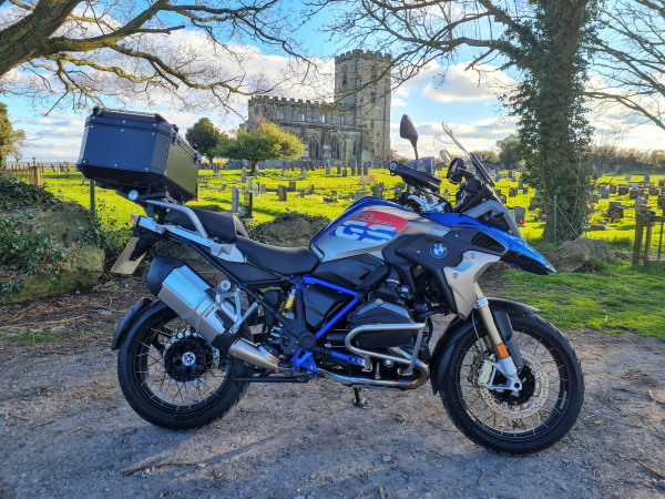 Breedon Priory on the BMW R1200GS