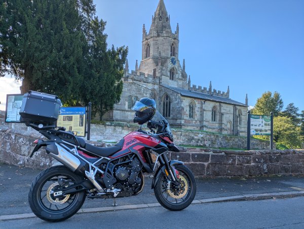 Saturday ride out to Tong in Shropshire